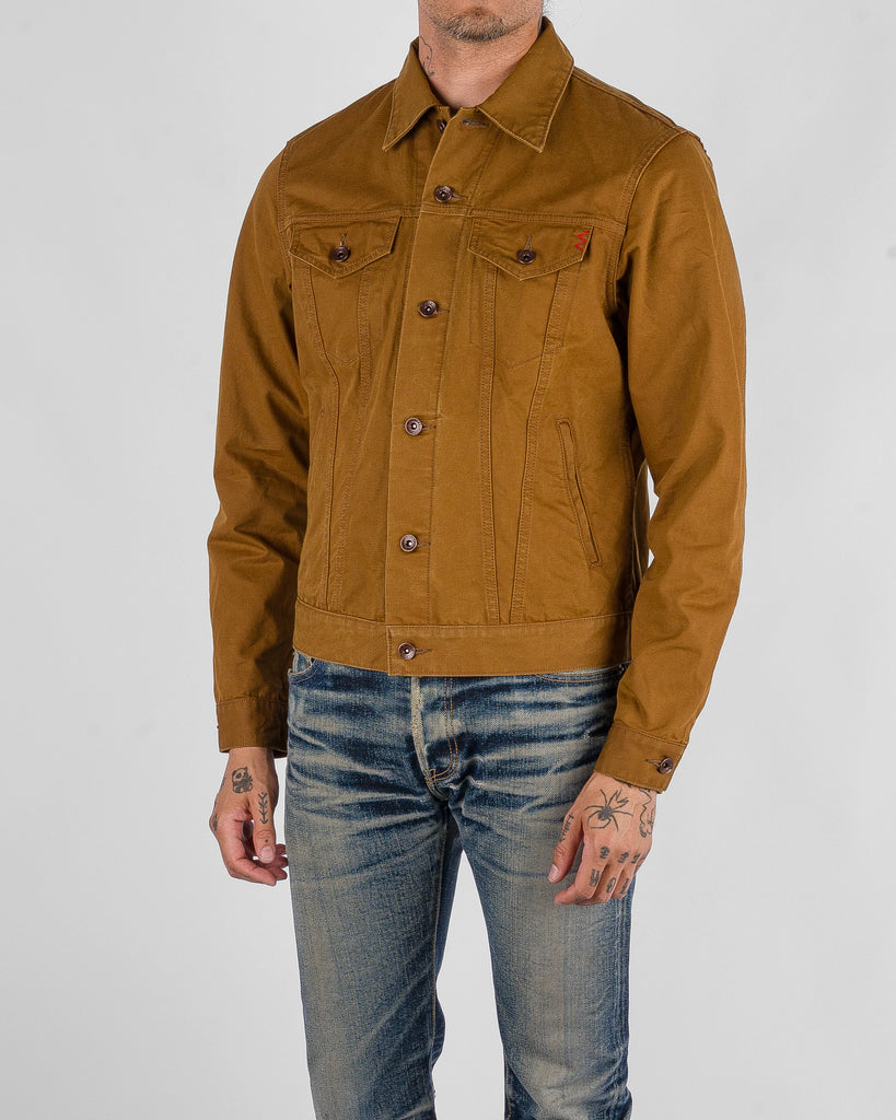 Iron Heart 9oz Canvas Type III Jacket - Brown