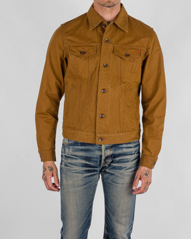 Iron Heart 9oz Canvas Type III Jacket - Brown