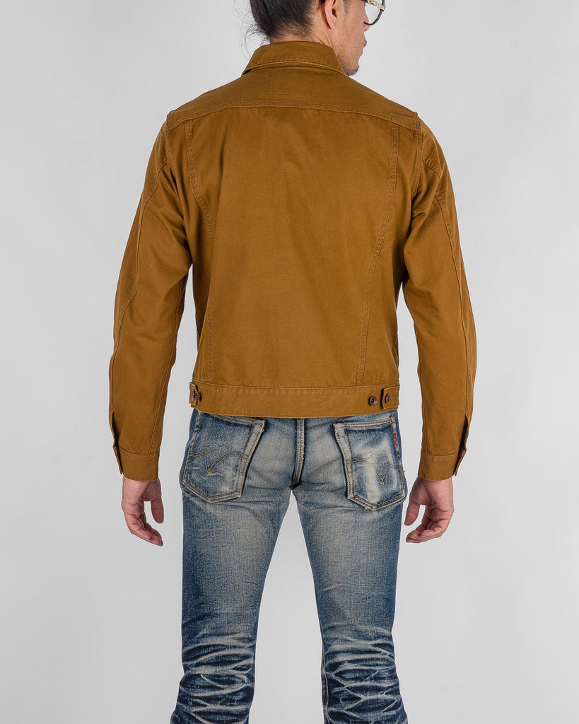 Iron Heart 9oz Canvas Type III Jacket - Brown