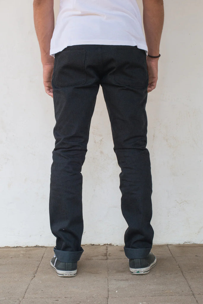 Freenote Cloth Avila Slim Taper Raw 14.25oz Black Grey