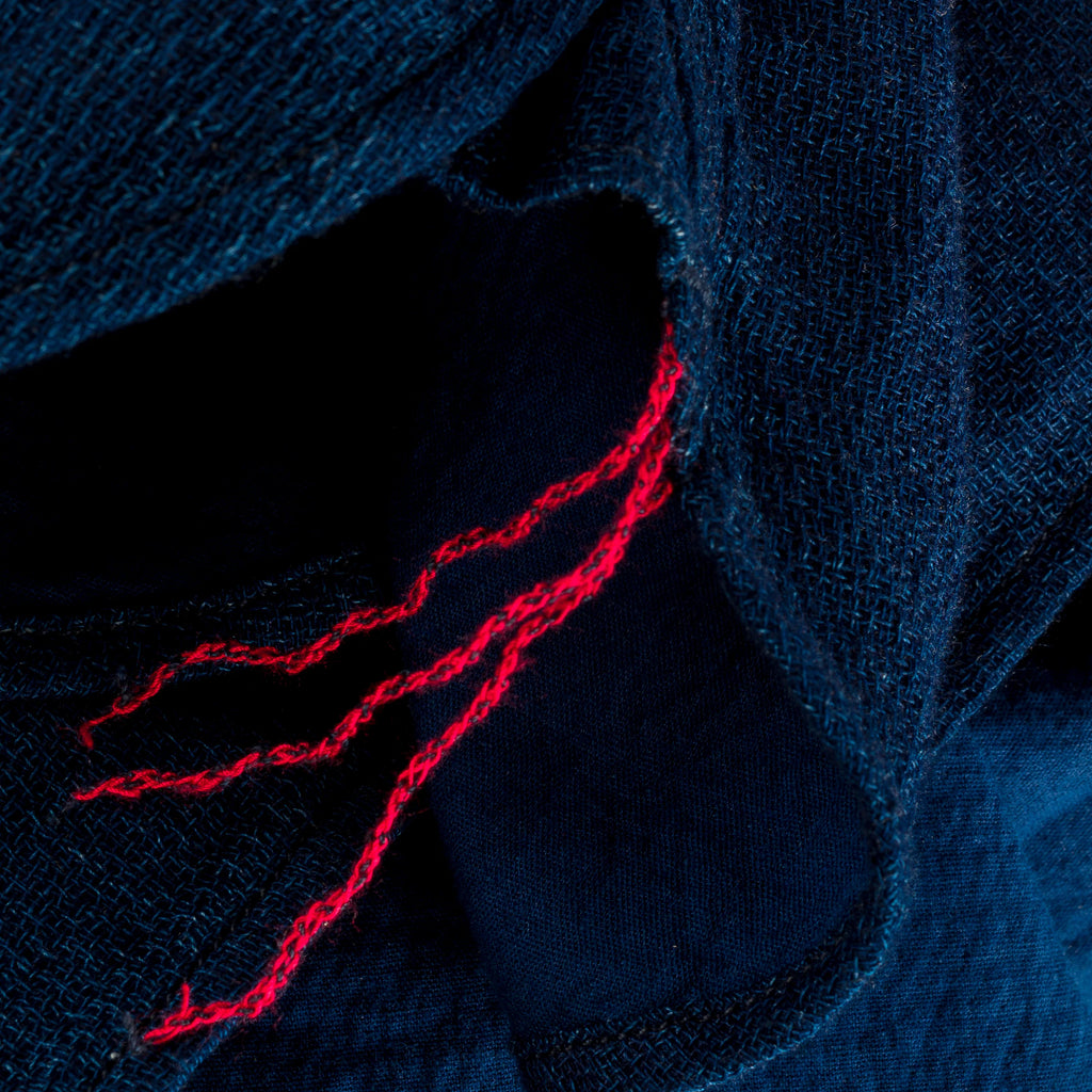 Iron Heart 5oz Double Gauze Short Sleeved Work Shirt - Indigo