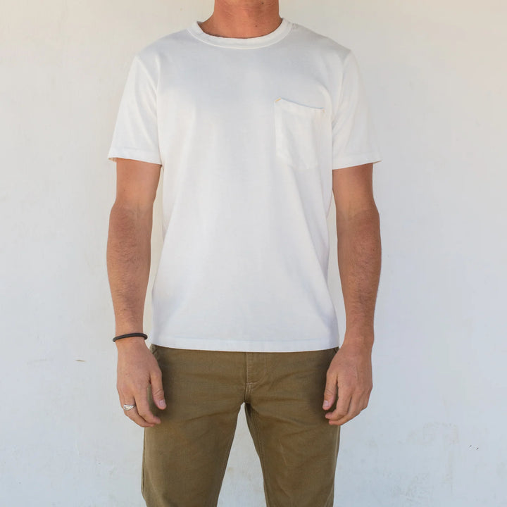 Freenote Cloth 13 Ounce Pocket T-Shirt - White