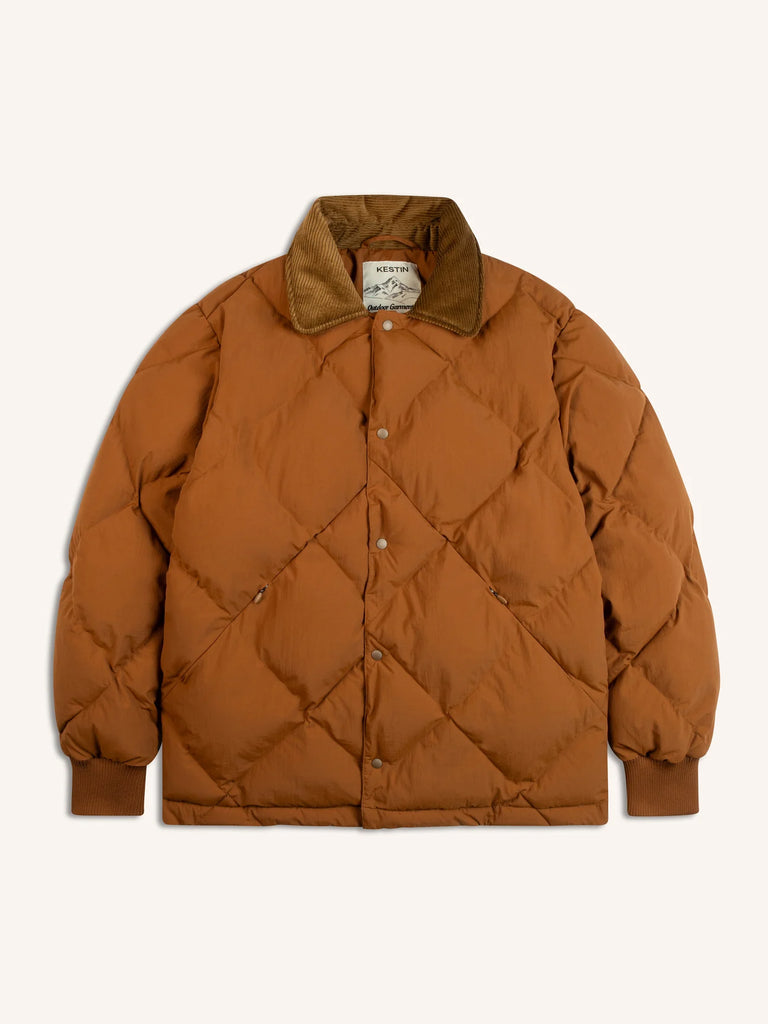 Kestin Dunbar Padded Jacket Recycled Nylon - Tobacco