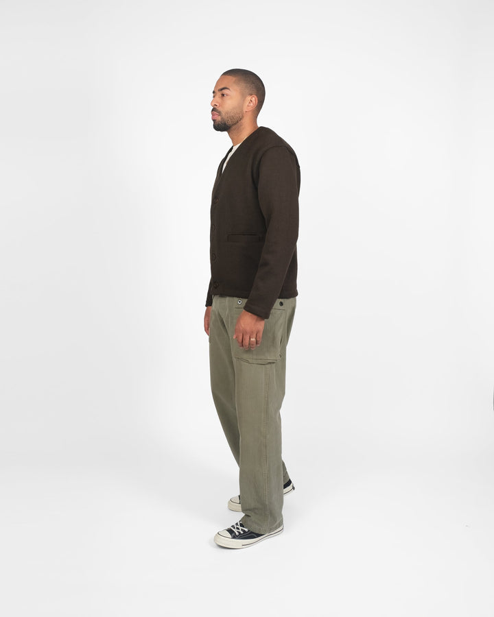 Dehen 1920 Slouchy Cardigan - Brown