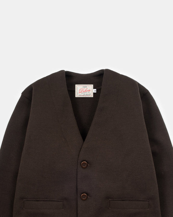Dehen 1920 Slouchy Cardigan - Brown
