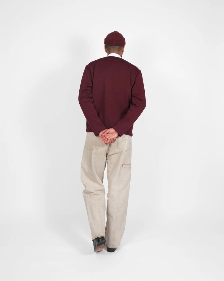 Dehen 1920 Slouchy Cardigan - Burgundy