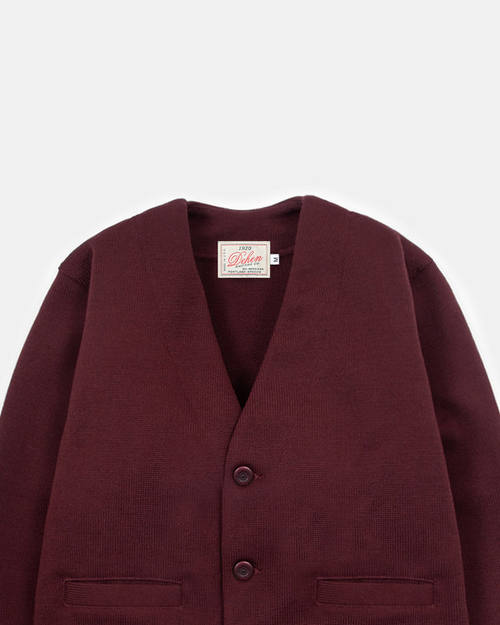 Dehen 1920 Slouchy Cardigan - Burgundy
