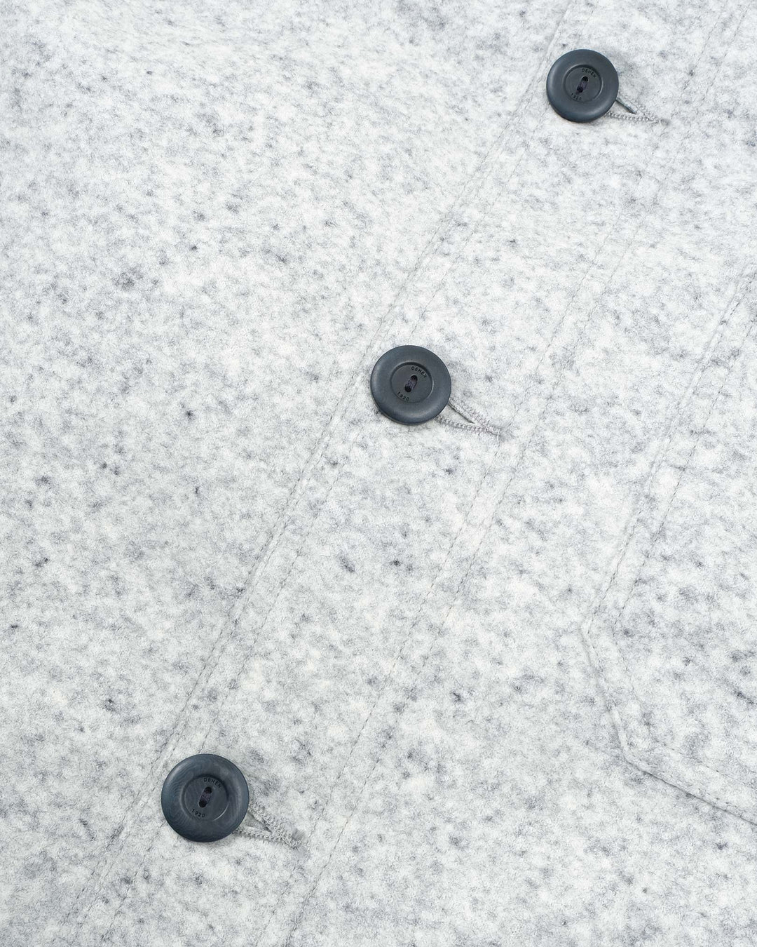 Dehen 1920 Woven Chore Coat - Natural & Navy Heather