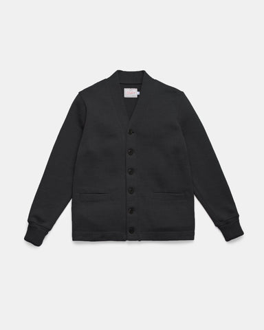 Dehen 1920 Classic Cardigan - Dark Charcoal