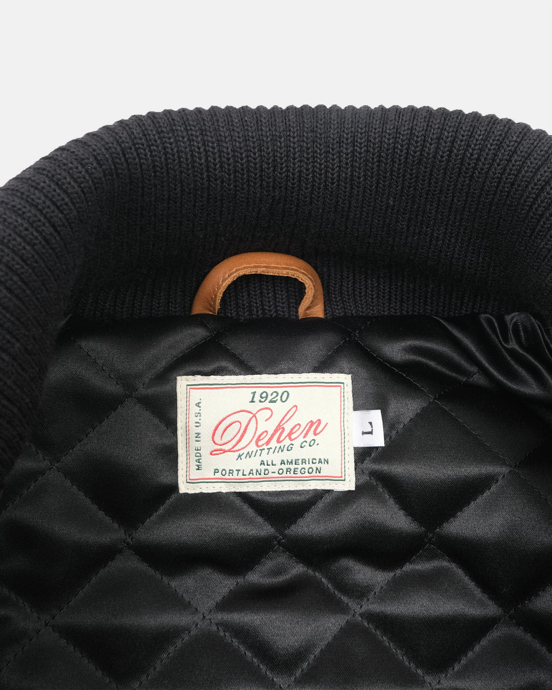 Dehen 1920 Raglan Varsity Jacket - Granite / Black / Antique Rust