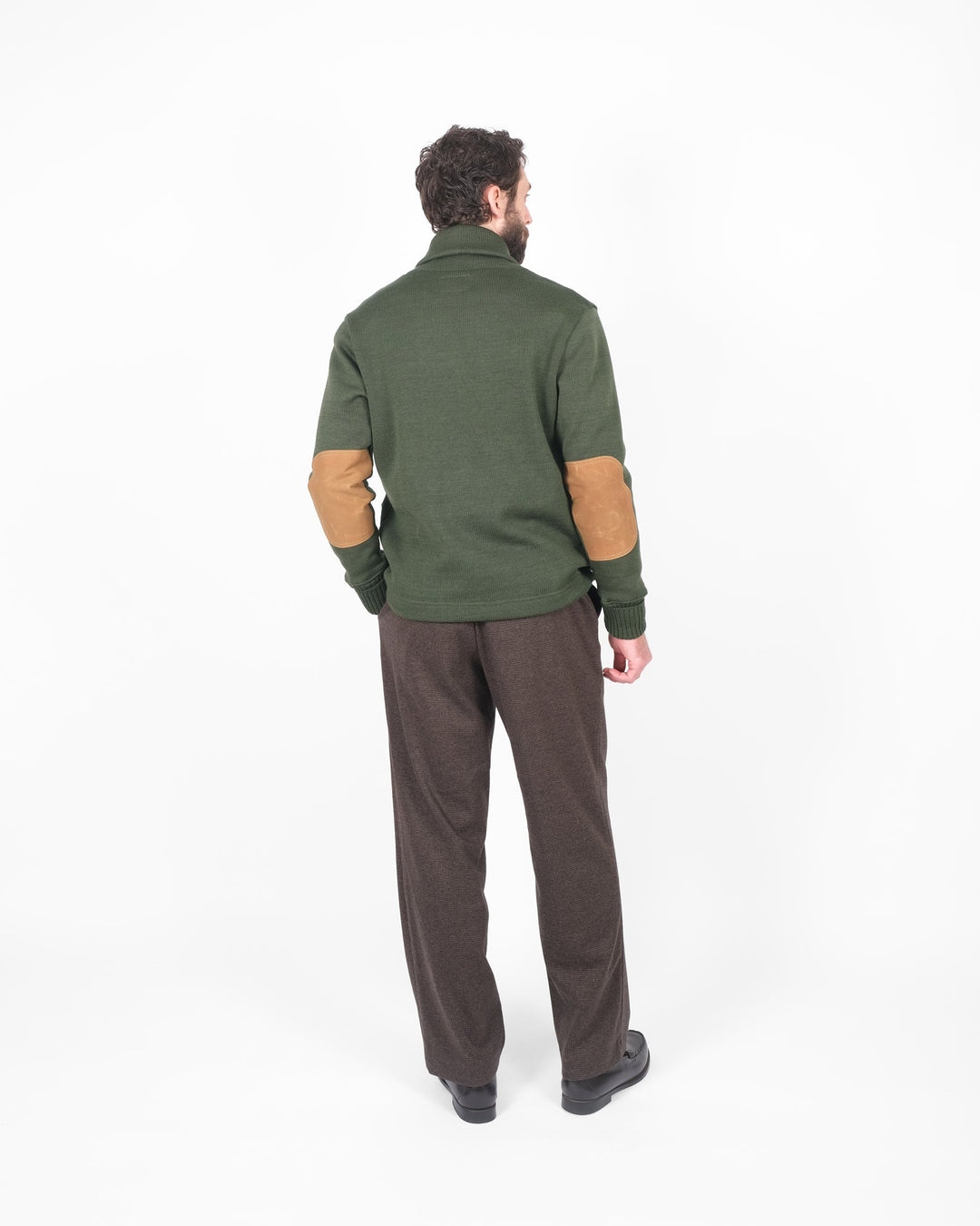 Dehen 1920 Wool Knit Shawl Sweater Coat 2.0 - Spruce