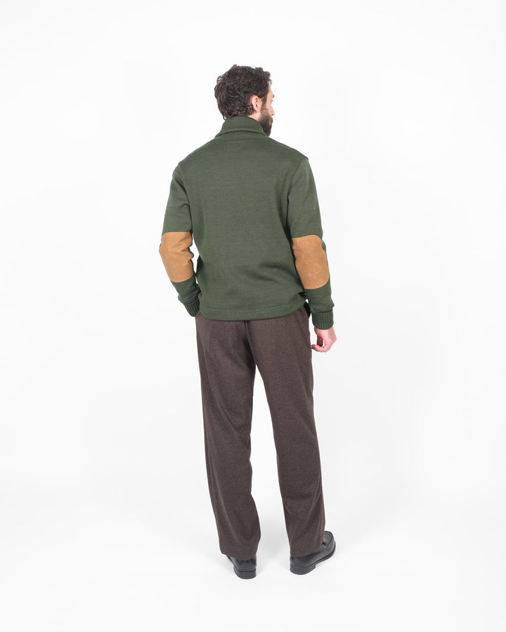 Dehen 1920 Wool Knit Shawl Sweater Coat 2.0 - Spruce