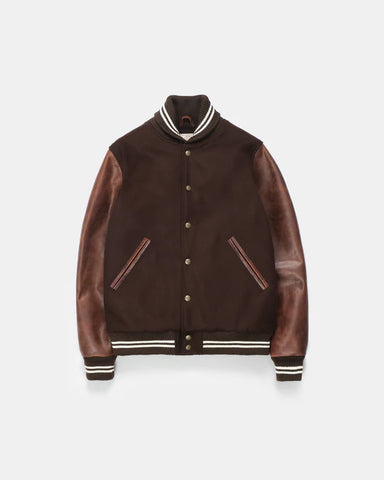 Dehen 1920 Varsity Jacket - Brown / Antique Brandy