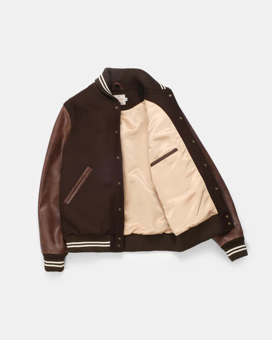 Dehen 1920 Varsity Jacket - Brown / Antique Brandy