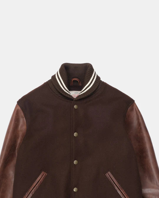 Dehen 1920 Varsity Jacket - Brown / Antique Brandy