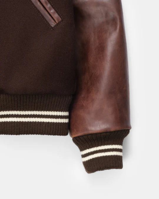 Dehen 1920 Varsity Jacket - Brown / Antique Brandy