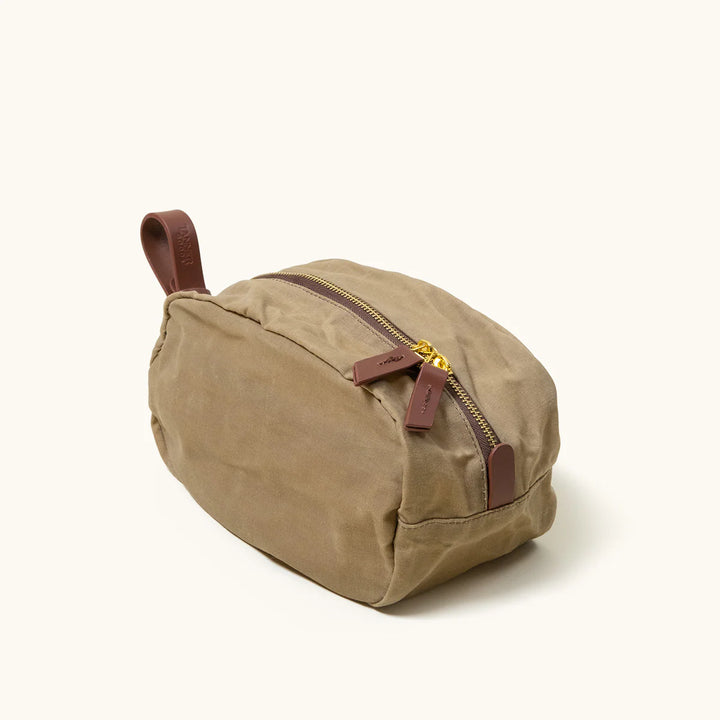 TANNER GOODS Drifter Dopp Kit - Utility Tan (Waxed Canvas)