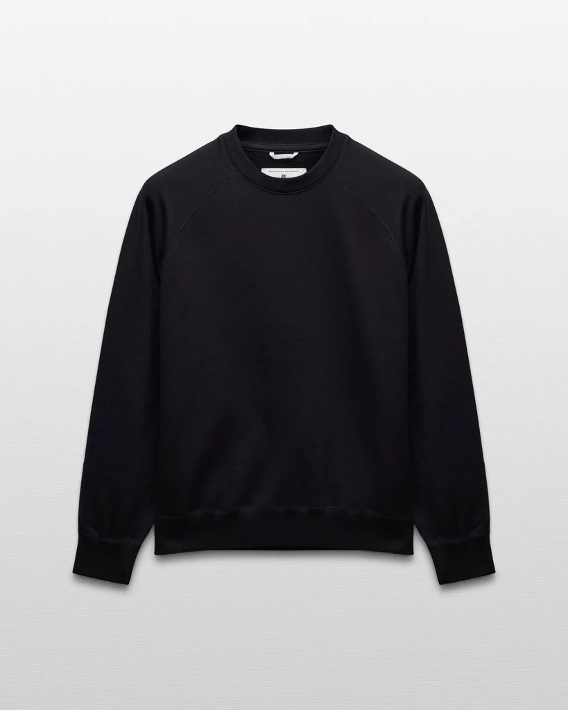 Reigning Champ Brushed Fleece Crewneck - Black