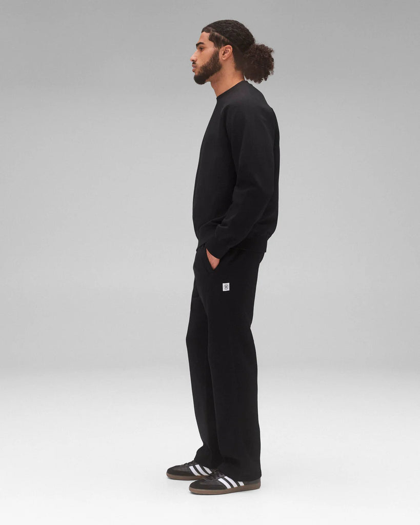 Reigning Champ Brushed Fleece Crewneck - Black