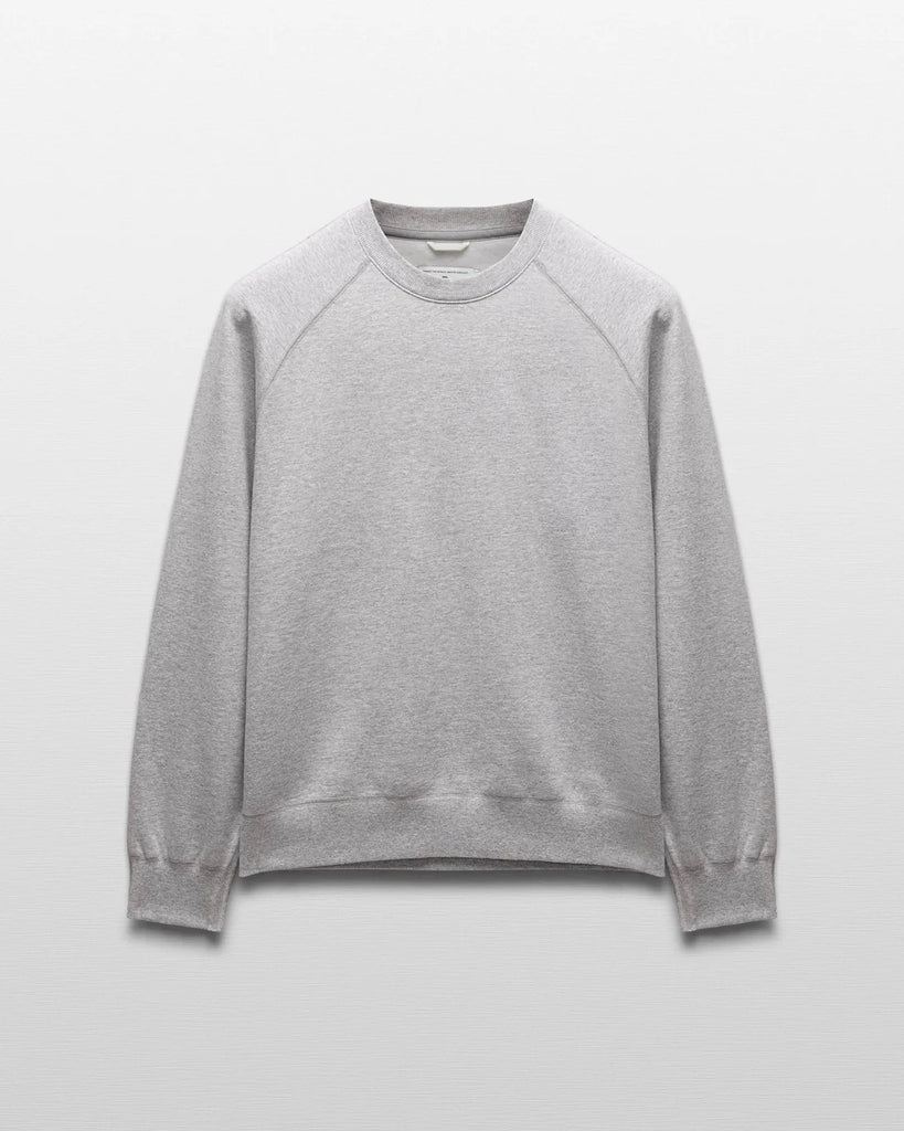 Reigning Champ Brushed Fleece Crewneck - Heather Grey