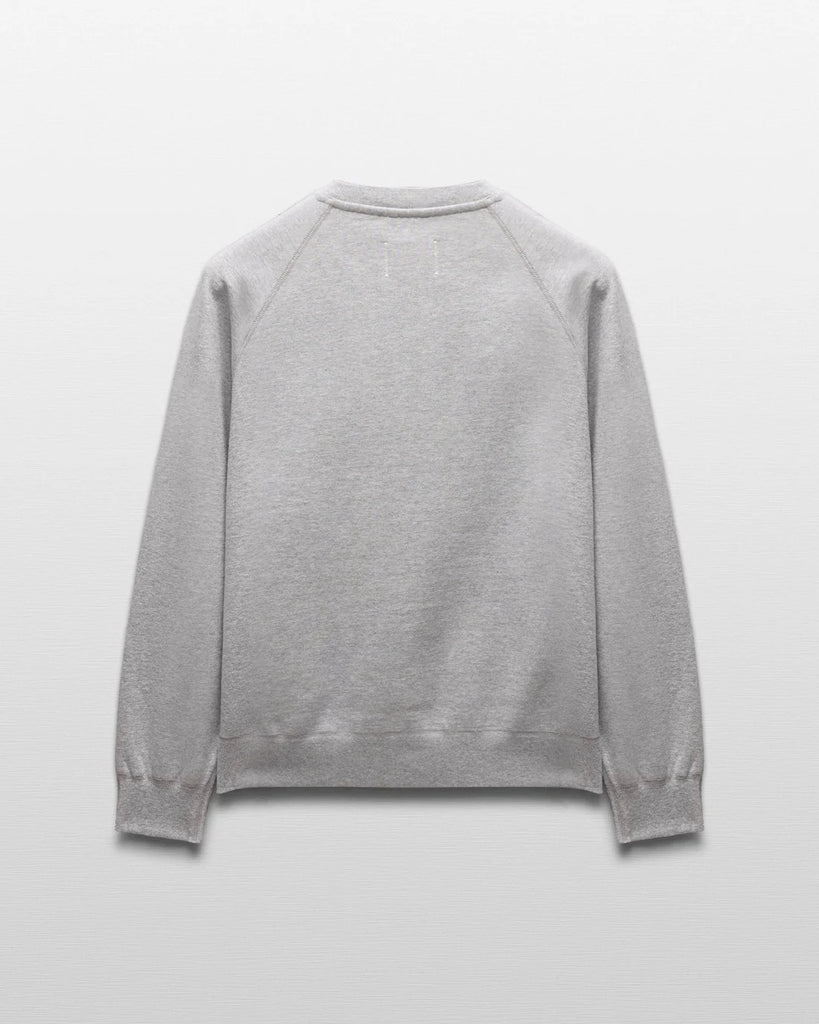 Reigning Champ Brushed Fleece Crewneck - Heather Grey