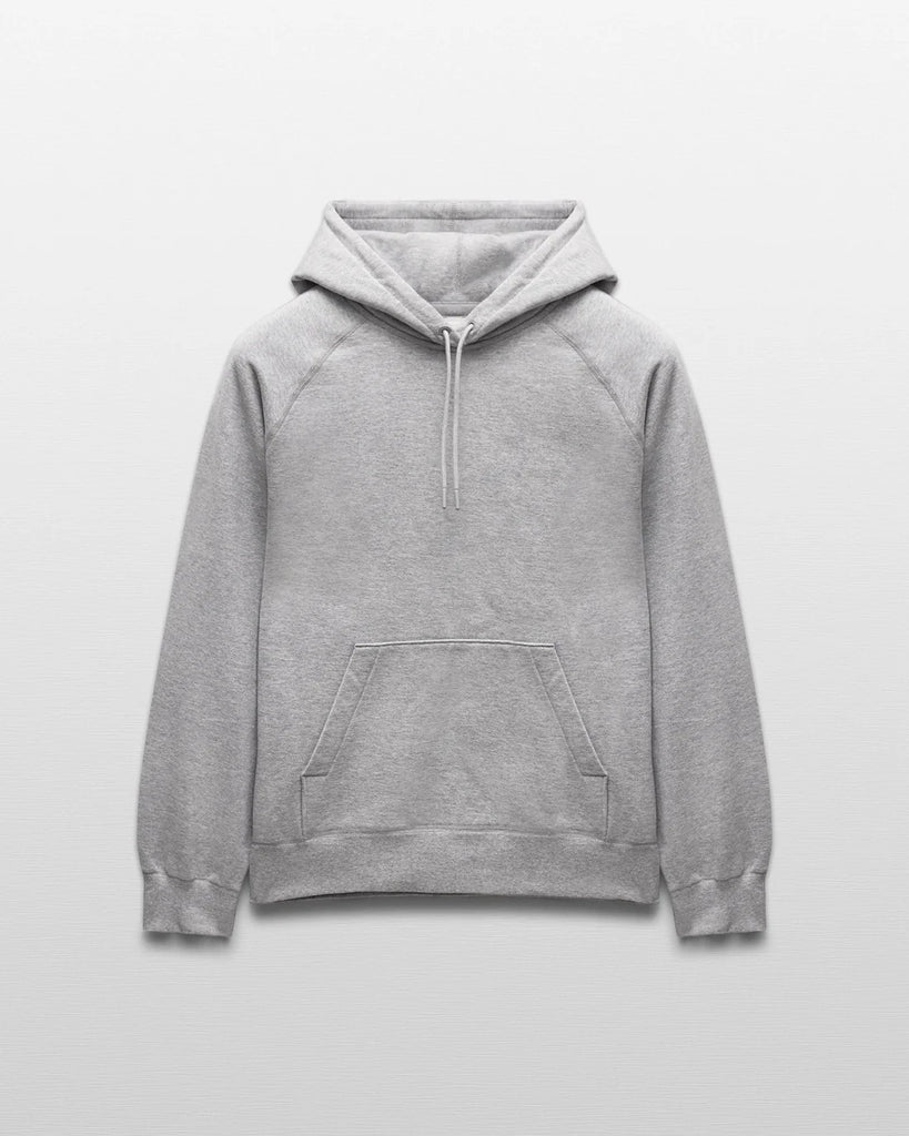 Reigning Champ Brushed Fleece Hoodie - Heather Grey