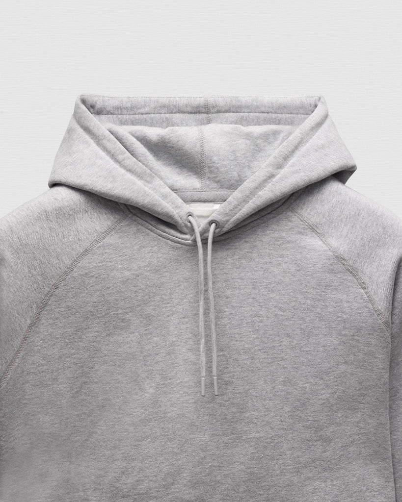 Reigning Champ Brushed Fleece Hoodie - Heather Grey