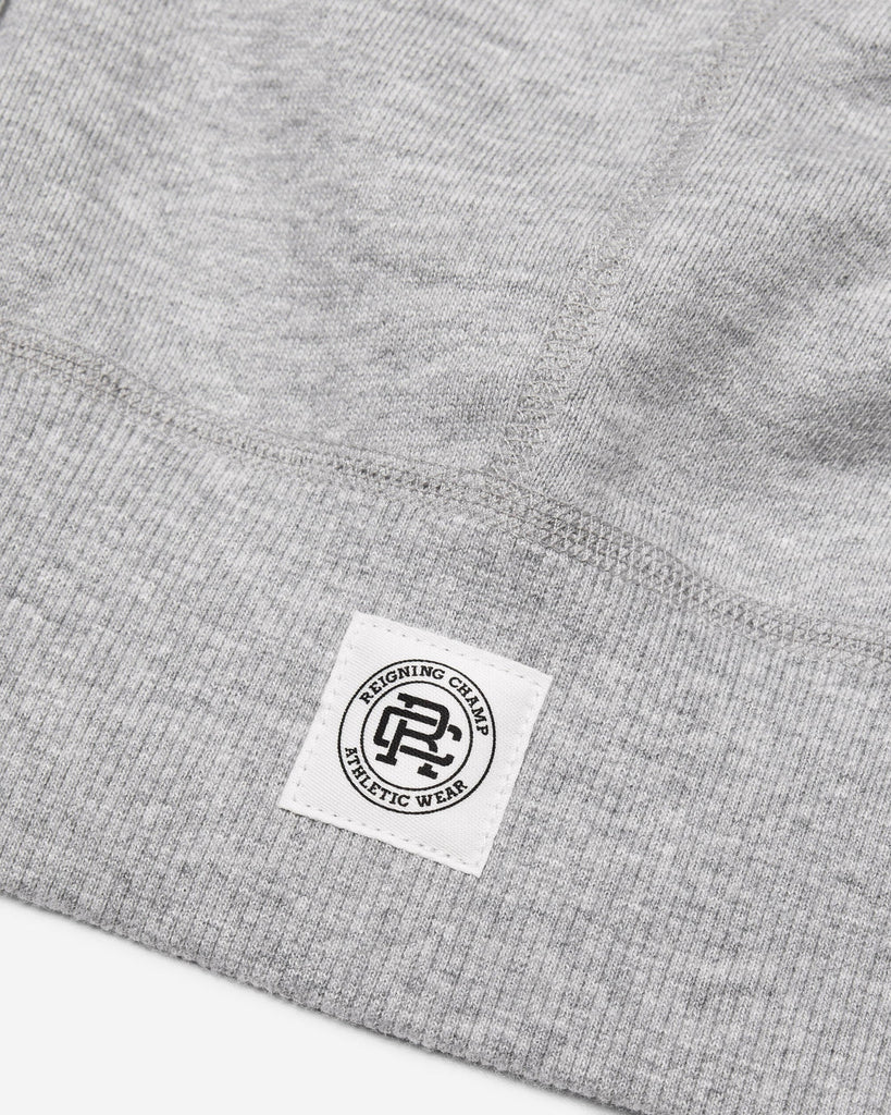 Reigning Champ Brushed Fleece Hoodie - Heather Grey