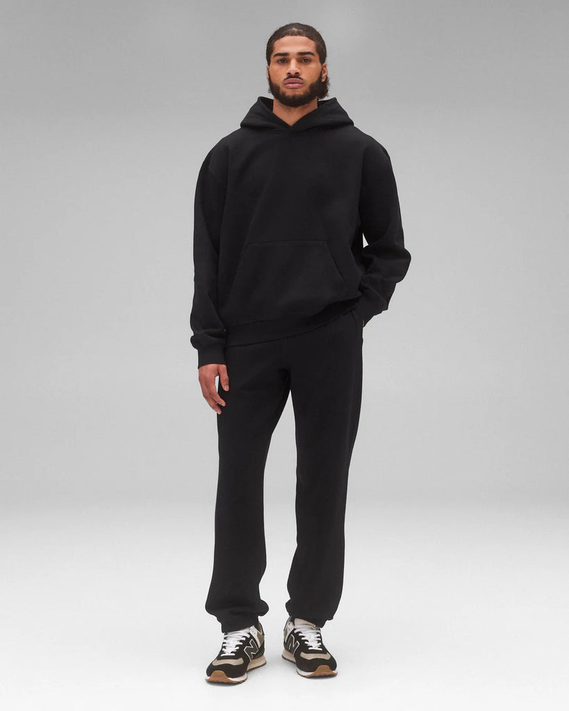 Reigning Champ Brushed Fleece '97 Relaxed Hoodie - Black