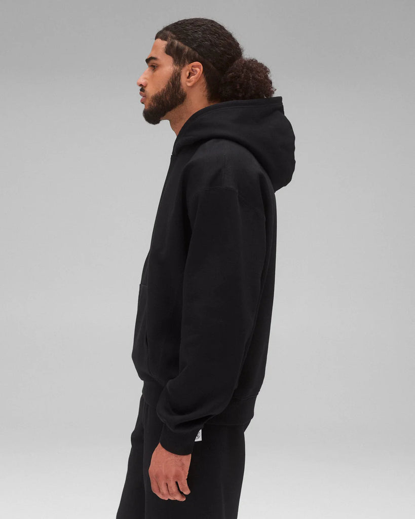 Reigning Champ Brushed Fleece '97 Relaxed Hoodie - Black