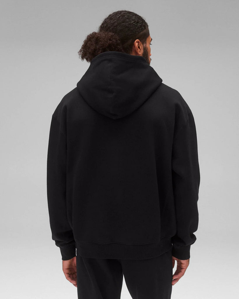 Reigning Champ Brushed Fleece '97 Relaxed Hoodie - Black