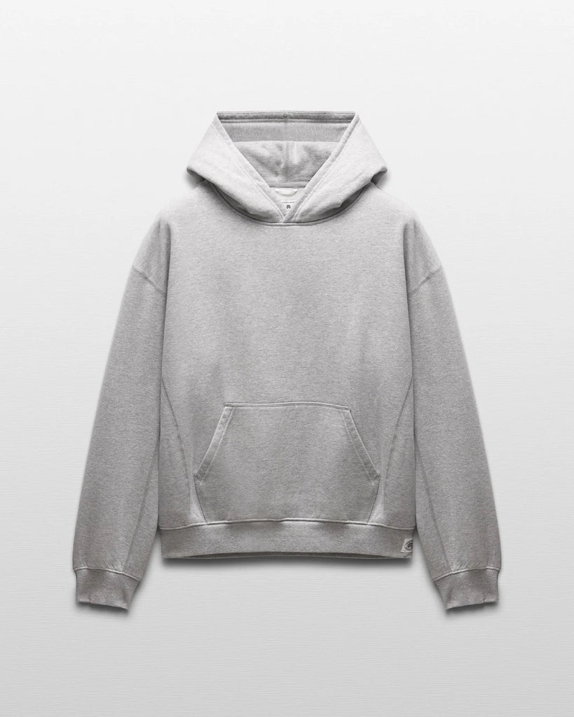 Reigning Champ Brushed Fleece '97 Relaxed Hoodie - Heather Grey