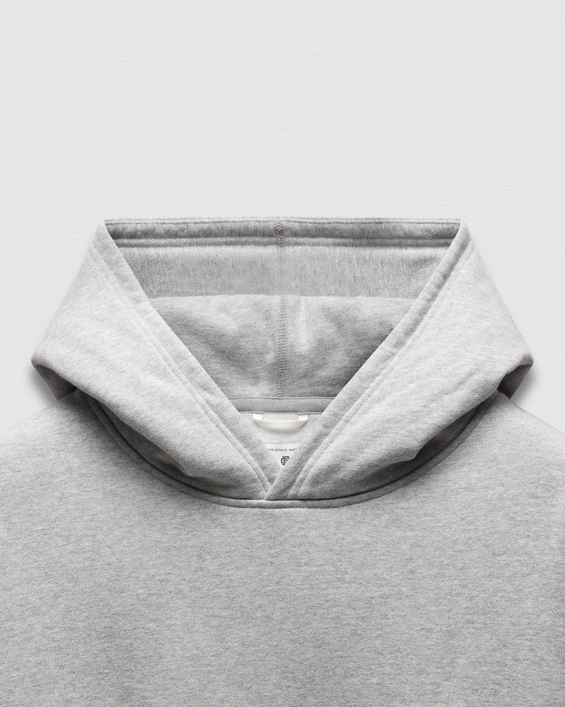 Reigning Champ Brushed Fleece '97 Relaxed Hoodie - Heather Grey