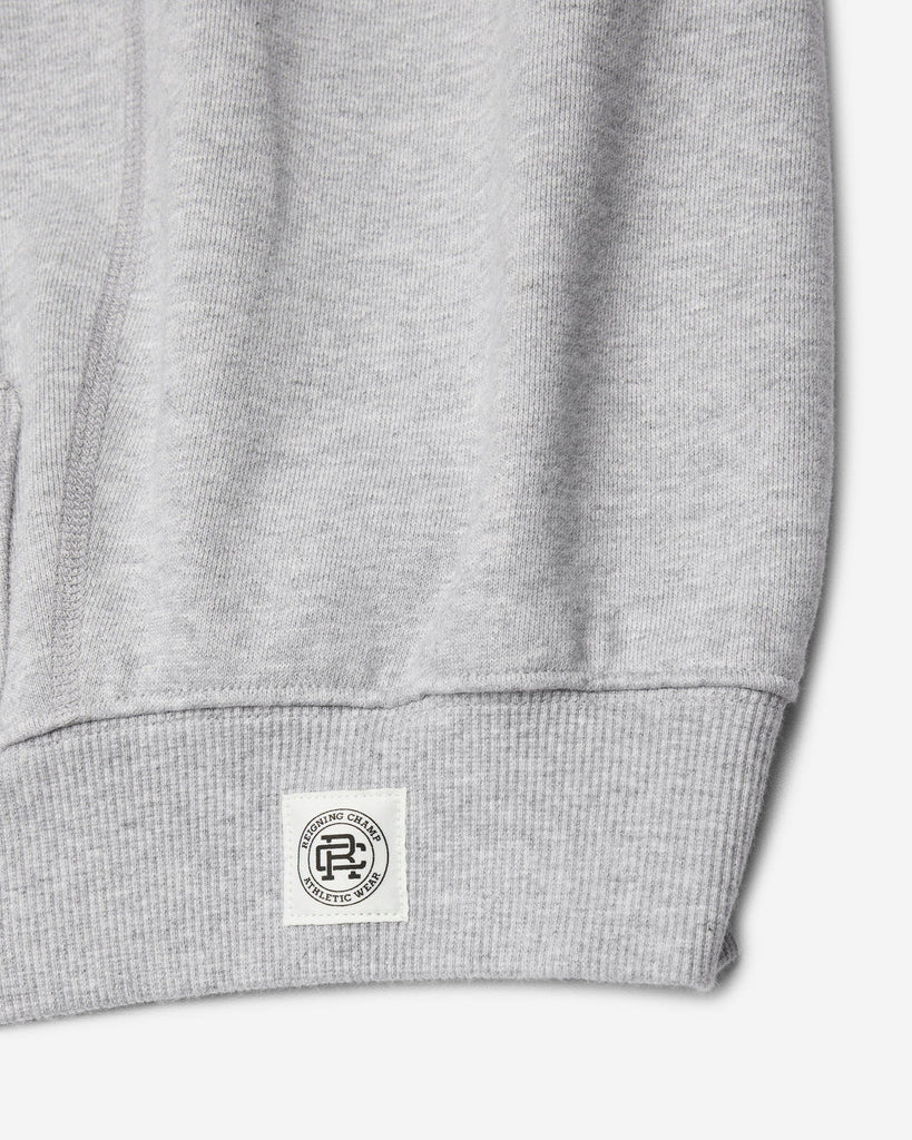 Reigning Champ Brushed Fleece '97 Relaxed Hoodie - Heather Grey