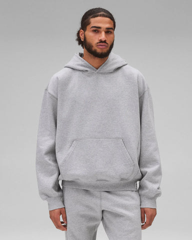 Reigning Champ Brushed Fleece '97 Relaxed Hoodie - Heather Grey