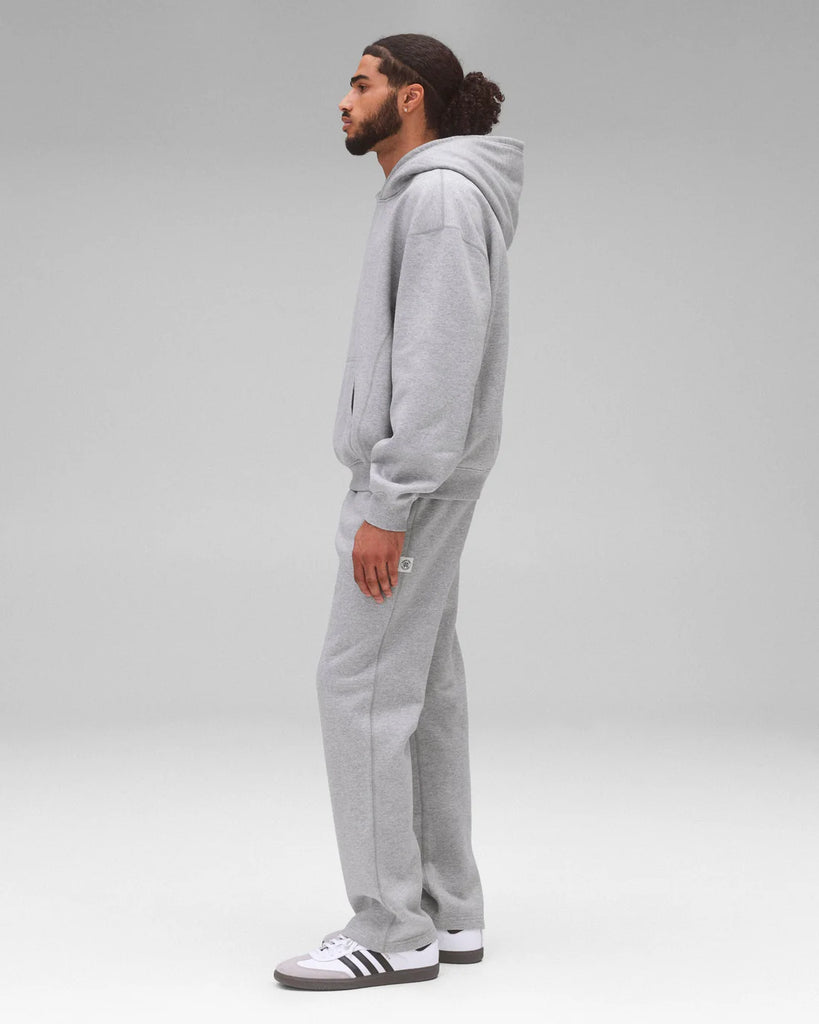 Reigning Champ Brushed Fleece '97 Relaxed Hoodie - Heather Grey