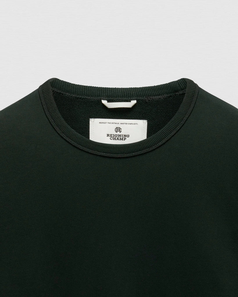 Reigning Champ Midweight Terry Slim Crewneck - Petrol