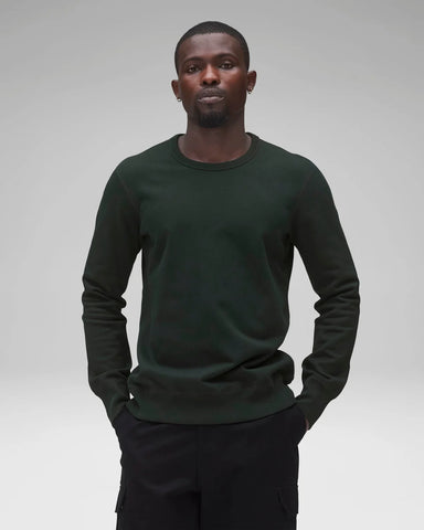 Reigning Champ Midweight Terry Slim Crewneck - Petrol