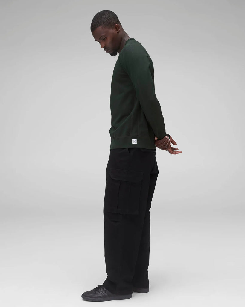 Reigning Champ Midweight Terry Slim Crewneck - Petrol