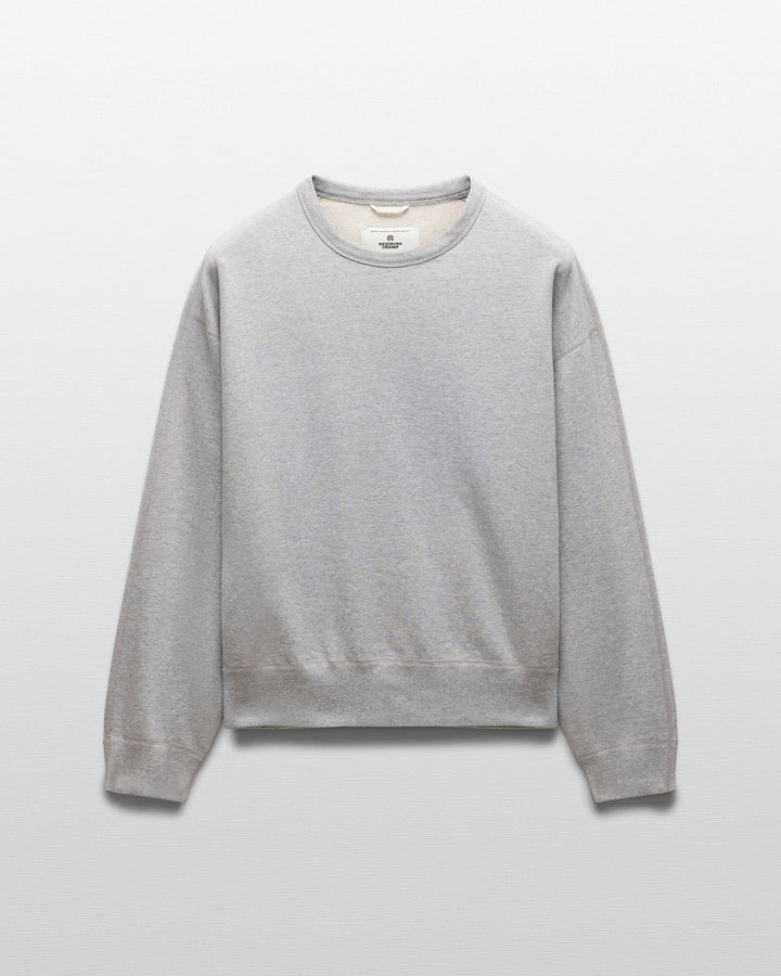 Reigning Champ - Knit Midweight Terry Relaxed Crewneck in Heather Grey
