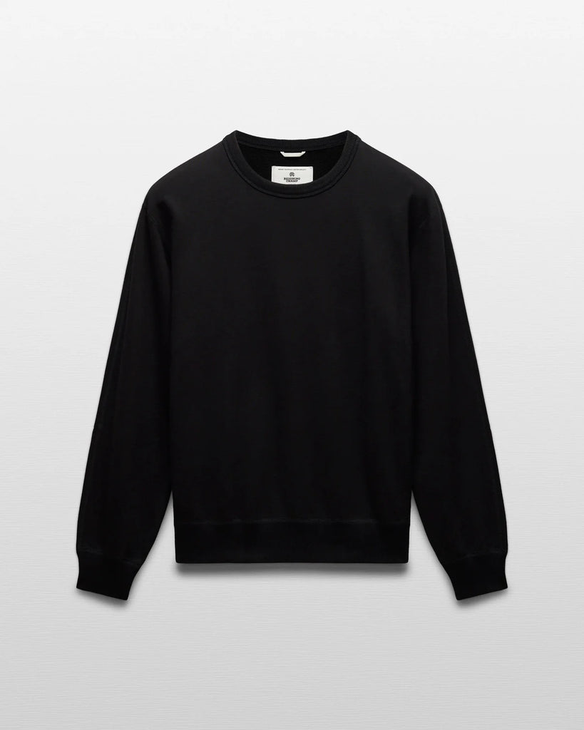 Reigning Champ Midweight Terry Standard Crewneck - Black