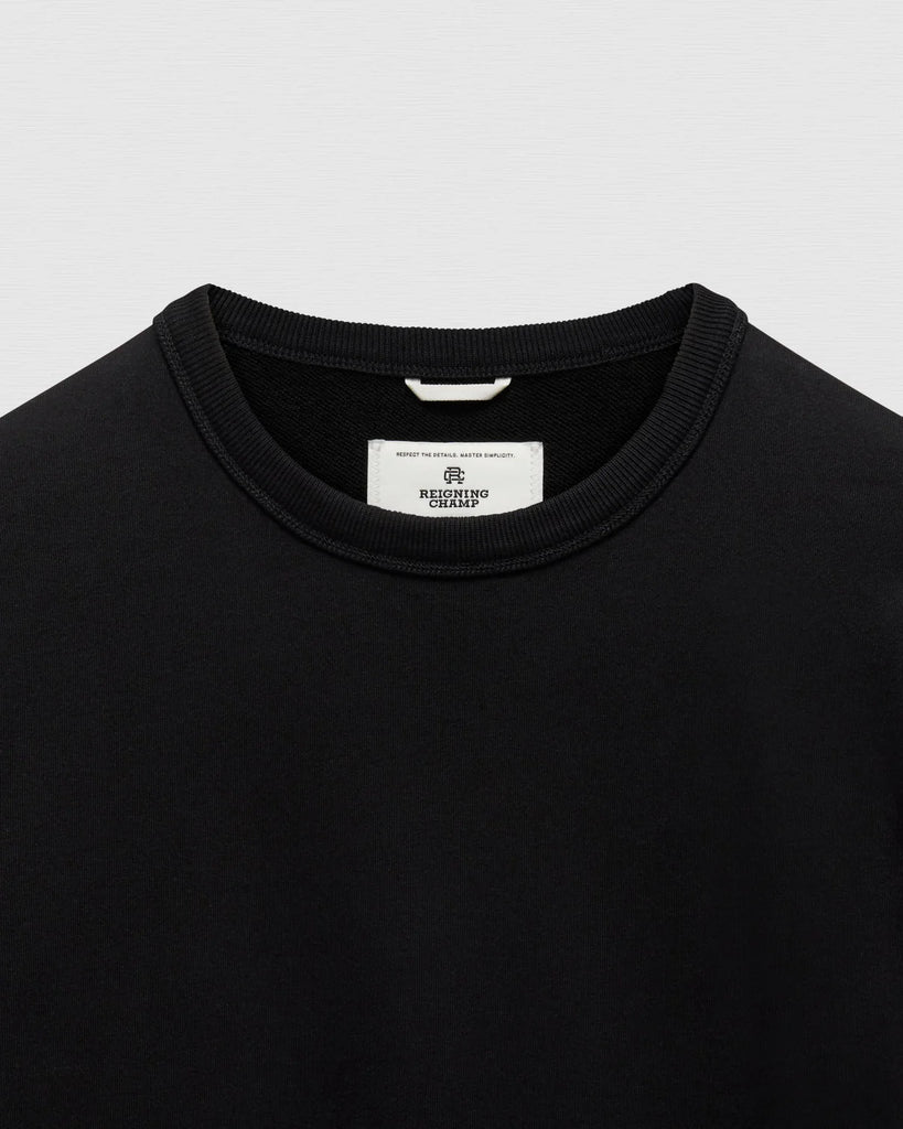 Reigning Champ Midweight Terry Standard Crewneck - Black