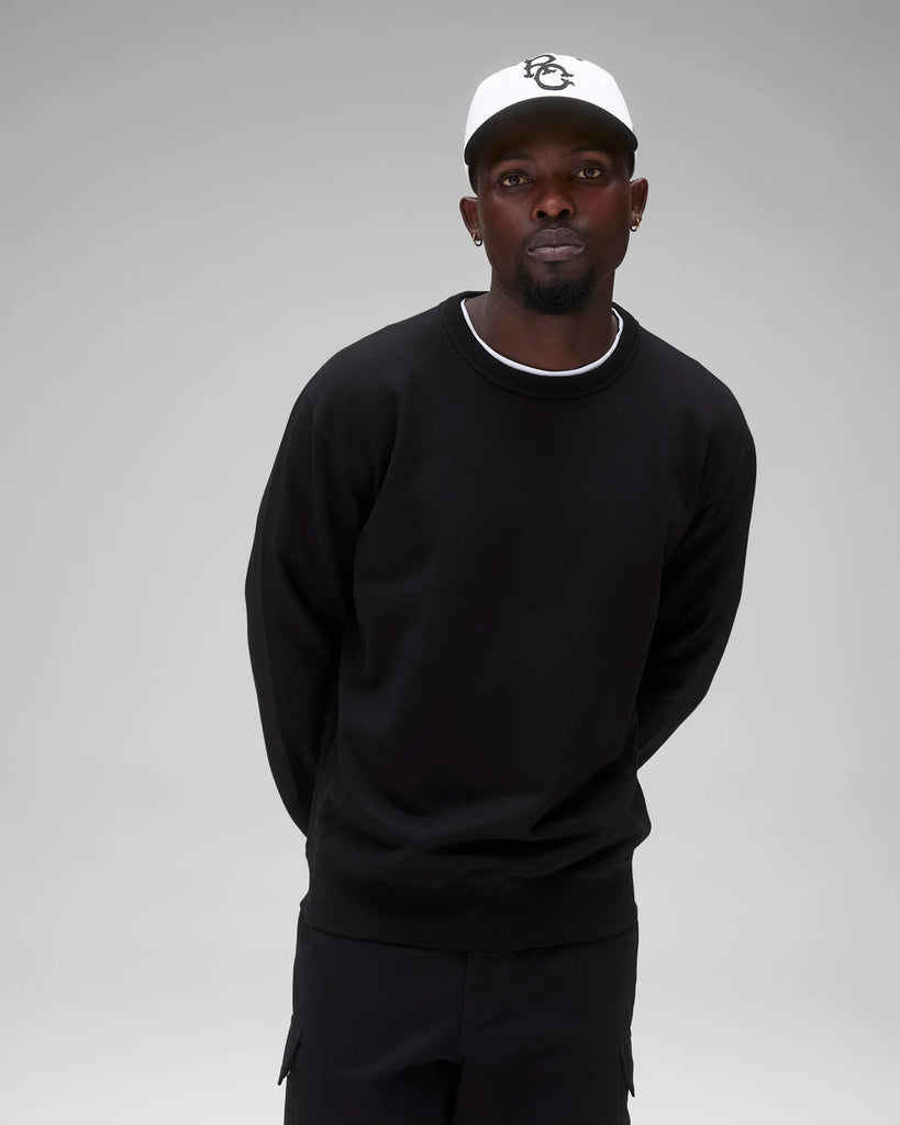 Reigning Champ Midweight Terry Standard Crewneck - Black