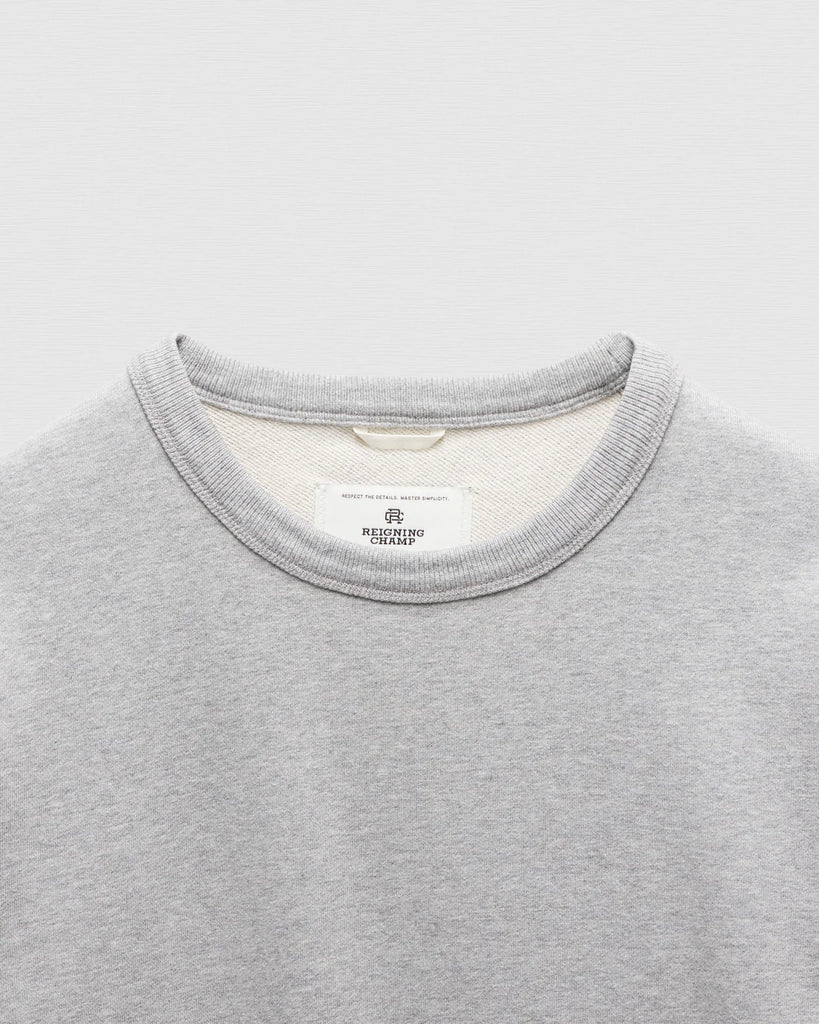 Reigning Champ Midweight Terry Standard Crewneck - Heather Grey