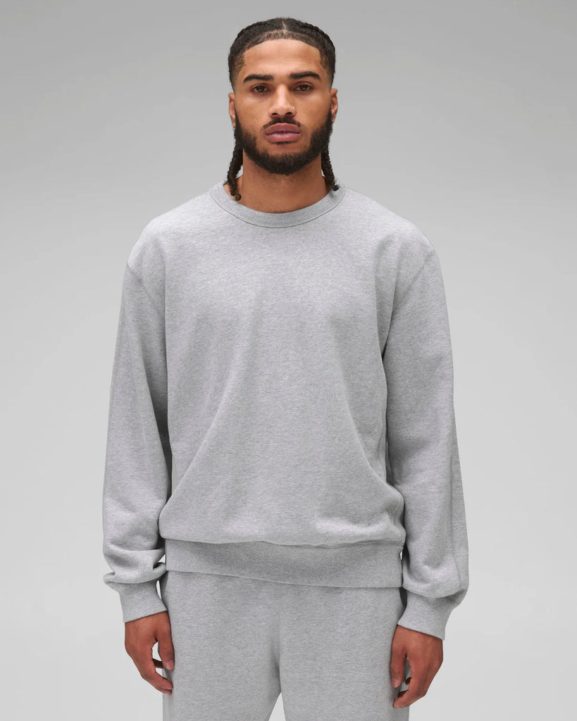 Reigning Champ Midweight Terry Standard Crewneck - Heather Grey