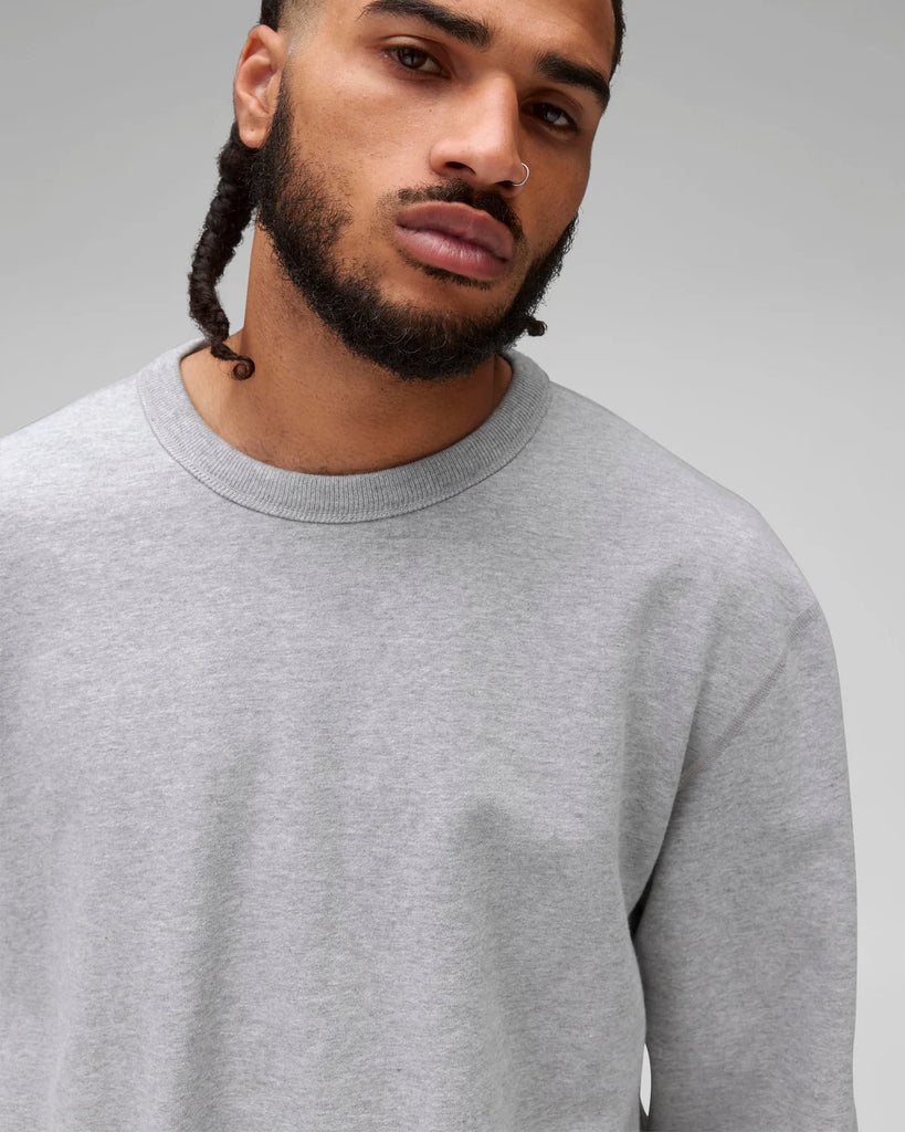 Reigning Champ Midweight Terry Standard Crewneck - Heather Grey