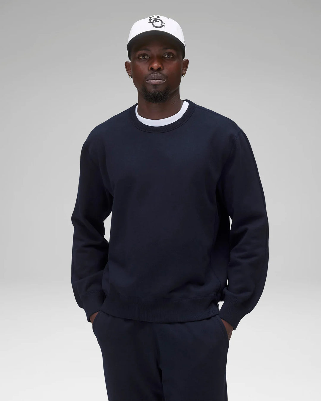 Reigning Champ Midweight Terry Standard Crewneck - Navy