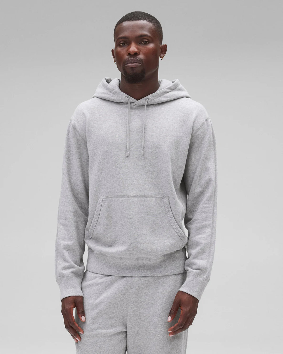 Reigning Champ Midweight Terry Standard Hoodie - Heather Grey Reigning Champ Midweight Terry Standard Hoodie - Heather Grey