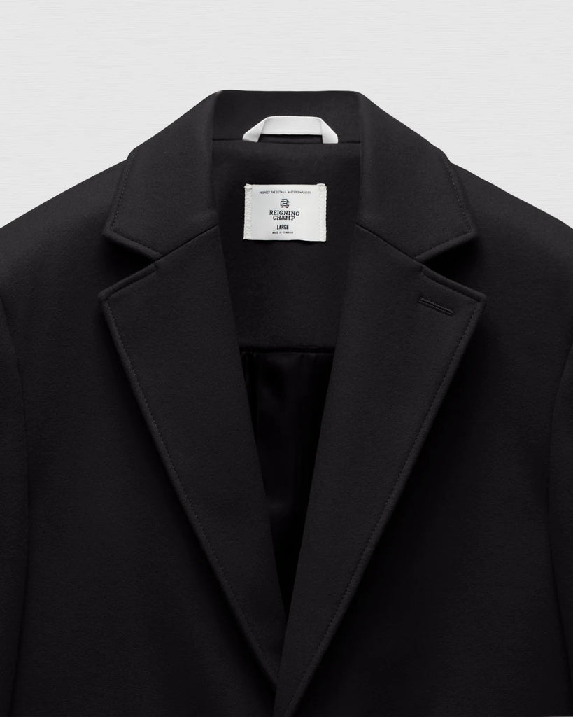 Reigning Champ Wool Cashmere Maestro Coat - Black