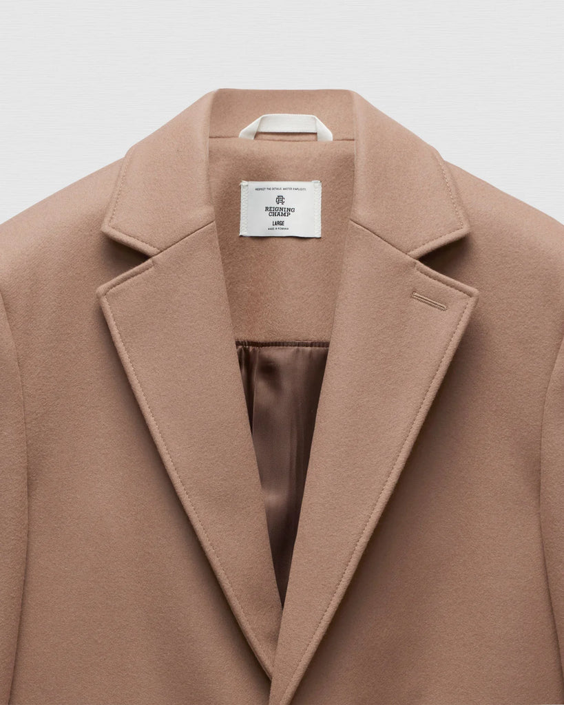 Reigning Champ Wool Cashmere Maestro Coat - Camel